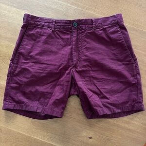 Club Monaco Burgundy Men's Shorts